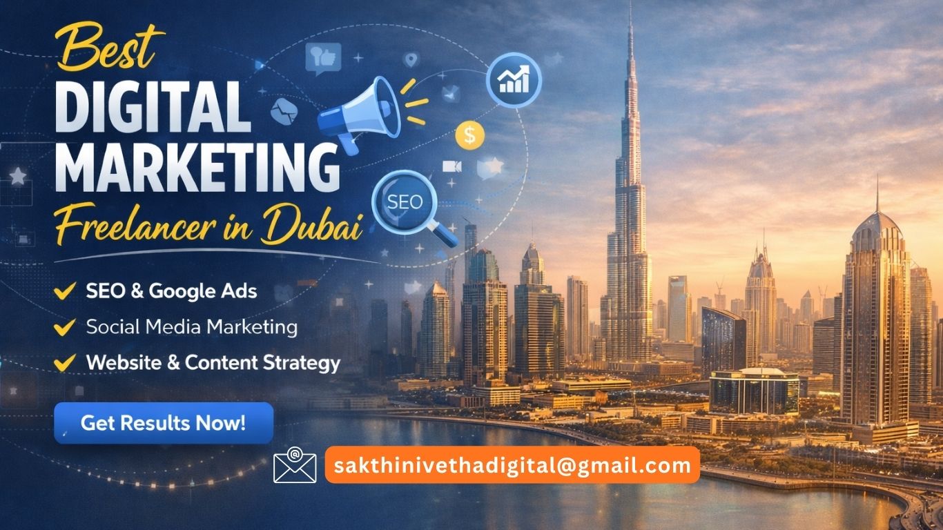 Sakthi Digital - A Best digital marketing freelancer in Dubai to boost your business to next level.
