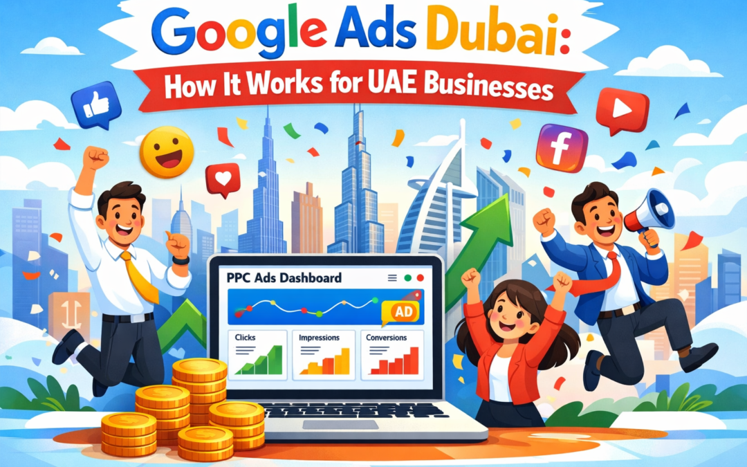 Google Ads Dubai campaign dashboard with Sakthi Digital UAE business growth analytics